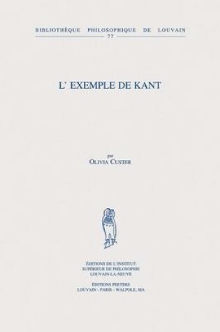 Cover of L'exemple de Kant