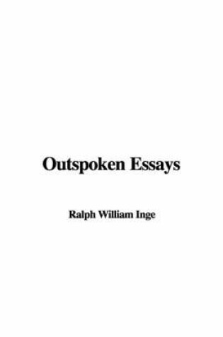 Cover of Outspoken Essays