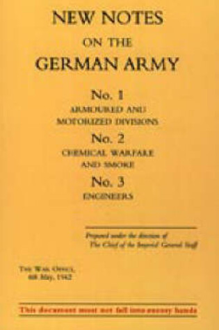 Cover of New Notes on the German Army