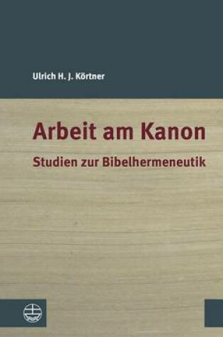 Cover of Arbeit Am Kanon