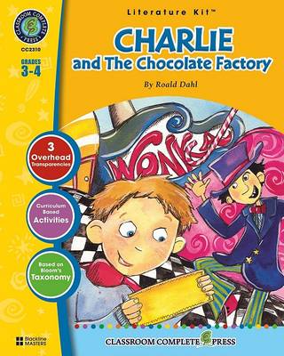 Book cover for Charlie and the Chocolate Factory, Grades 3-4