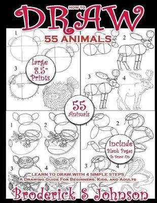 Cover of How To Draw 55 Animals