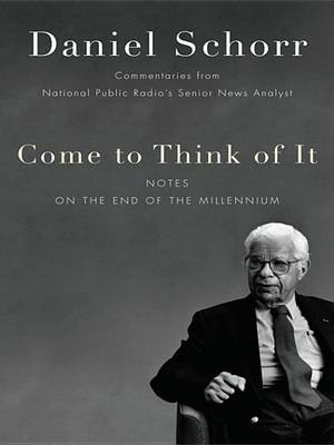 Book cover for Come to Think of It