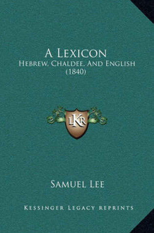 Cover of A Lexicon