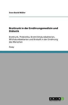 Book cover for Brottrunk in der Ernahrungsmedizin und Diatetik