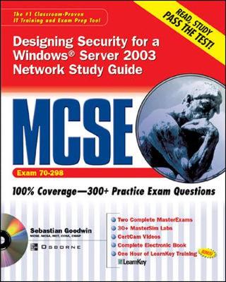 Cover of MCSE Designing Security for a Windows Server 2003 Network Study Guide