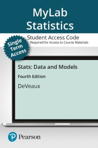 Cover of MyLab Statistics  with Pearson eText -- Student Access Card -- for Stats