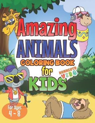 Book cover for Amazing Animals Coloring Book for Kids