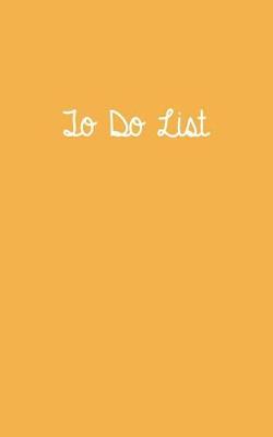 Book cover for To Do List Yellow