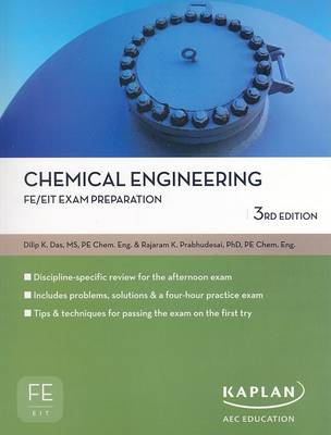 Book cover for Chemical Engineering FE/EIT Exam Prep