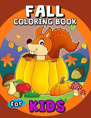 Book cover for Fall Coloring Books for Kids