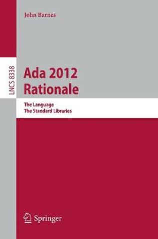 Cover of Ada 2012 Rationale