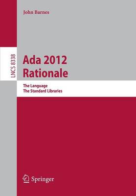Book cover for Ada 2012 Rationale