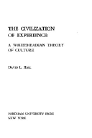 Cover of Civilization Experience