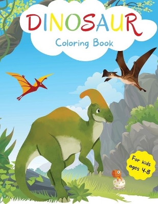 Book cover for Dinosaur Coloring Book for Kids