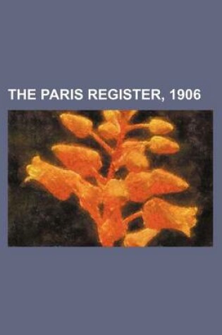 Cover of The Paris Register, 1906