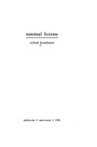 Cover of Minimal Fictions