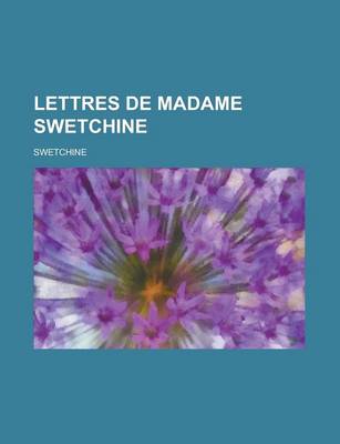 Book cover for Lettres de Madame Swetchine