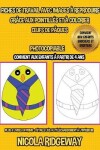 Book cover for Fiches de travail avec images à reproduire grâce aux pointillés et à colorier (OEufs de Pâques)