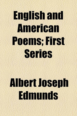 Book cover for English and American Poems; First Series