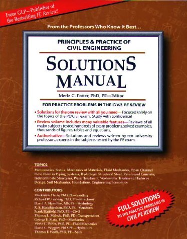 Book cover for Principles and Practice of Civil Engineering Solutions Manual