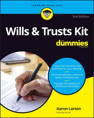 Book cover for Wills & Trusts Kit For Dummies