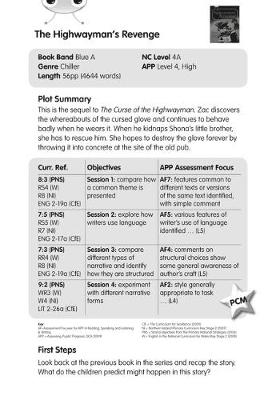 Book cover for BC Blue (KS2) B/4A The Highwayman's Revenge Guided Reading Card