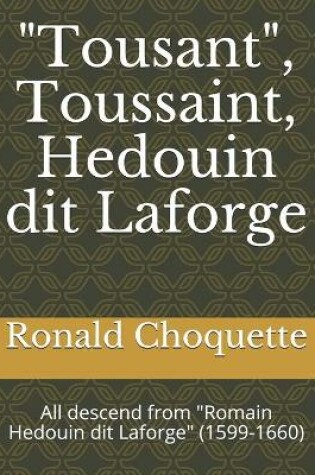 Cover of "Tousant", Toussaint, Hedouin dit Laforge