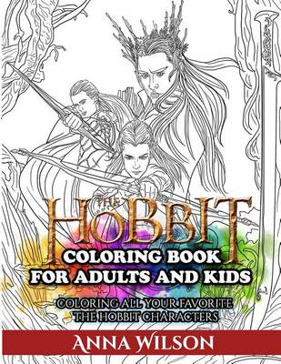 Book cover for The Hobbit Coloring Book for Adults and Kids