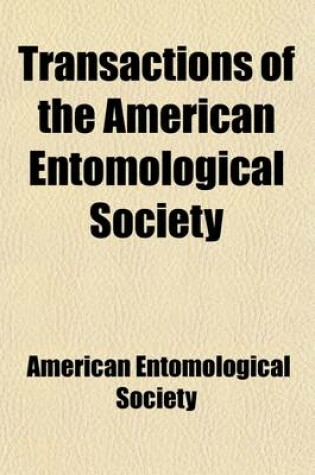 Cover of Transactions of the American Entomological Society (Volume 38)