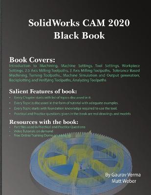 Book cover for SolidWorks CAM 2020 Black Book