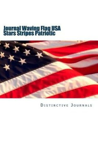Cover of Journal Waving Flag USA Stars Stripes Patriotic