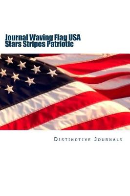 Cover of Journal Waving Flag USA Stars Stripes Patriotic