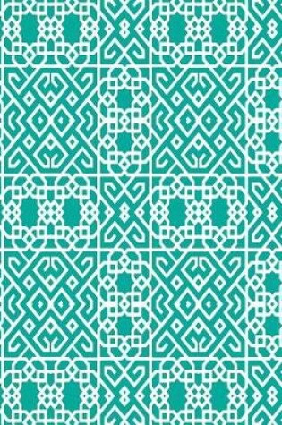 Cover of Turquoise and White Moroccan Pattern Notebook