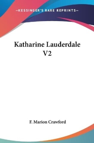 Cover of Katharine Lauderdale V2