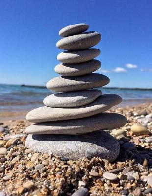 Book cover for Beach Stacked Rocks Notebook