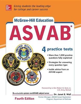 Book cover for McGraw-Hill Education ASVAB with DVD, Fourth Edition