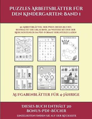 Cover of Aufgabenblätter für 4-Jährige (Puzzles Arbeitsblätter für den Kindergarten