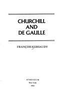 Book cover for Churchill and de Gaulle