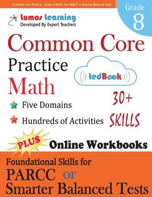 Book cover for Common Core Practice - Grade 8 Math