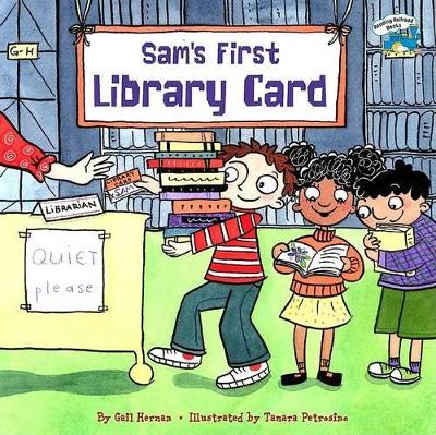 Book cover for Sam's First Library Card