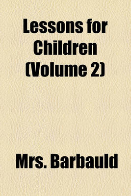 Book cover for Lessons for Children (Volume 2)