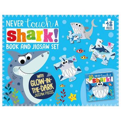 Book cover for Never Touch A Shark Book and Jigsaw Boxset