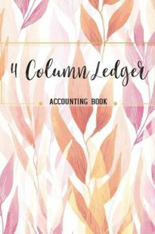 Cover of 4 Column Ledger Accounting Book