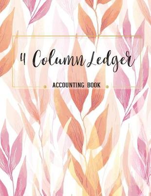 Cover of 4 Column Ledger Accounting Book