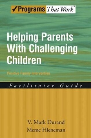 Cover of Helping Parents With Challenging Children
