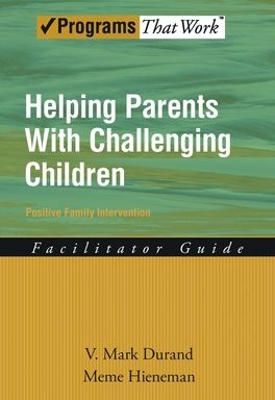 Cover of Helping Parents With Challenging Children