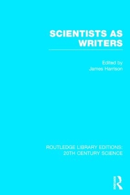 Cover of Scientists as Writers