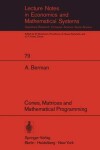 Book cover for Cones, Matrices and Mathematical Programming