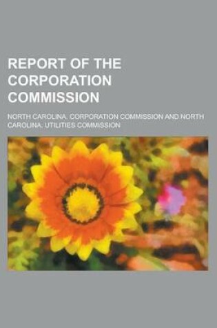 Cover of Report of the Corporation Commission